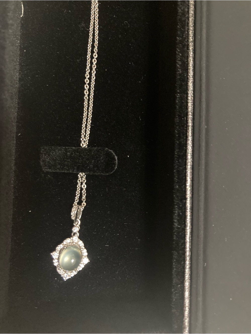 925 Sterling Silver with Natural Certified Prehnite Pendant Necklace